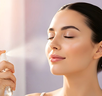 Hasil tekstur kulit wajah halus dan sehat berkat manfaat Beauty Water pH 6 secara rutin.