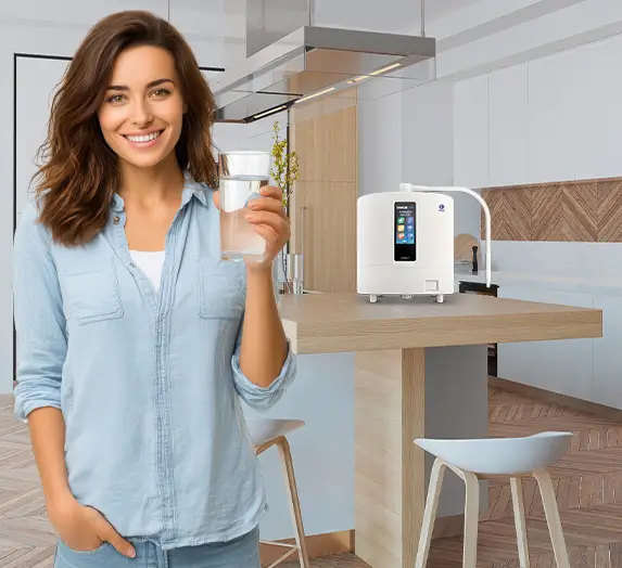 Proses instalasi standar medis unit Enagic Kangen Water di rumah tinggal untuk solusi hidrasi keluarga sehat.