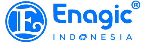 Logo Enagic Indonesia dengan filosofi True Health: Sehat Fisik, Finansial, dan Mental.