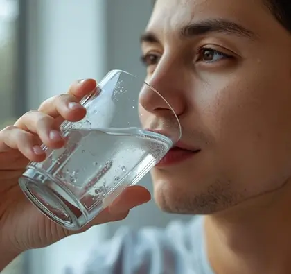 Proses produksi air terionisasi alkali dengan mesin Kangen Water