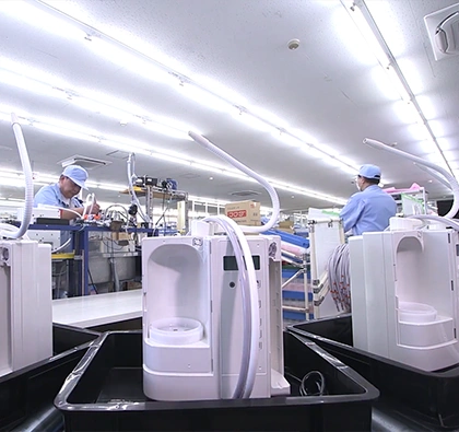 Fasilitas produksi enagic di osaka jepang standar medis