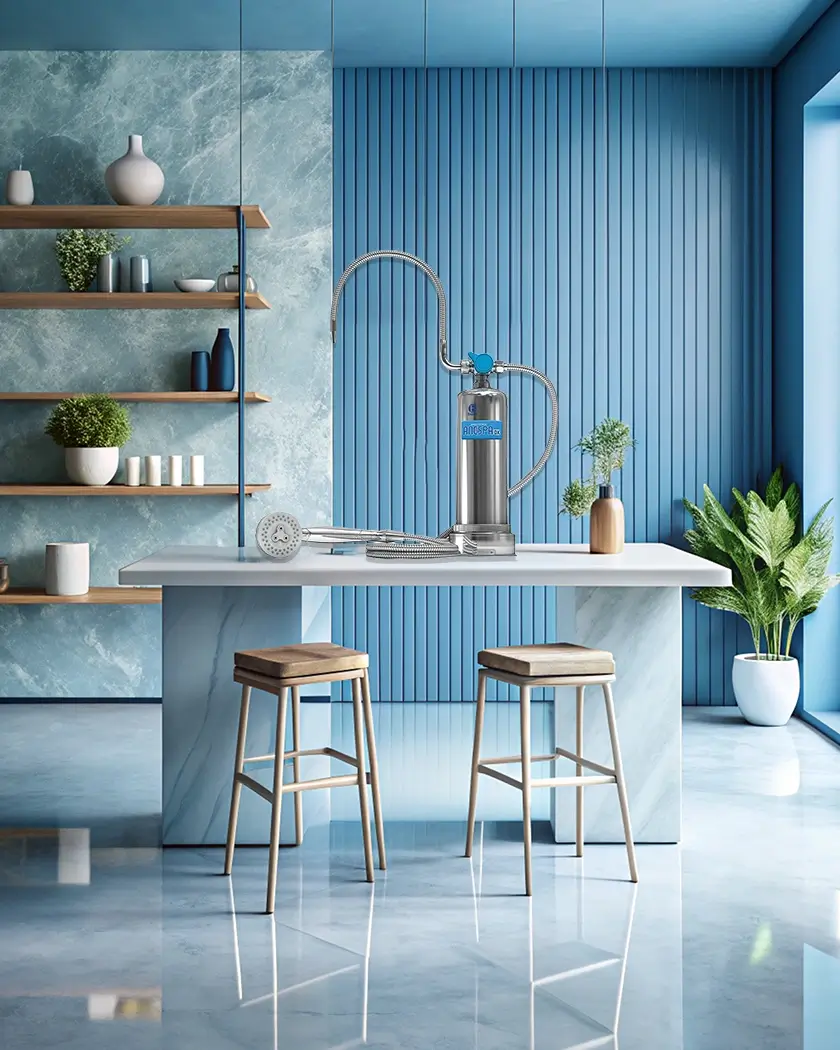 Mesin Anespa DX produk Enagic untuk sistem mineral spa mandi yang menjaga kesehatan kulit dan rambut.