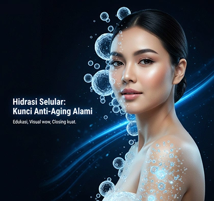 Perbandingan Penyerapan Hidrasi Seluler Antara Air Biasa Dan Air Micro-Cluster Untuk Anti-Aging Alami.